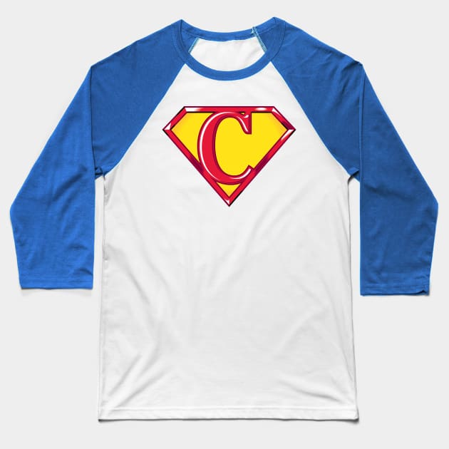 Super C Baseball T-Shirt by detective651